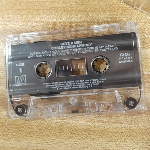 Boyz II Men Cooleyhighharmony Cassette 1991 Motown Record So Hard to Say Goodbye - Picture 7 of 8